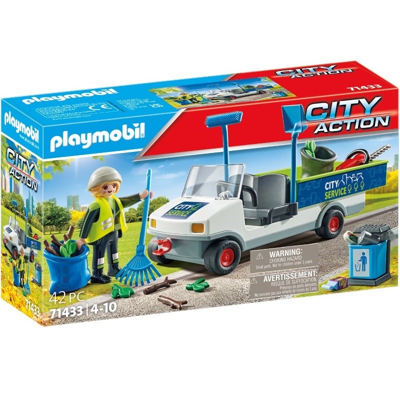 playmobil 71433 - Limpieza urbana con coche eléctrico