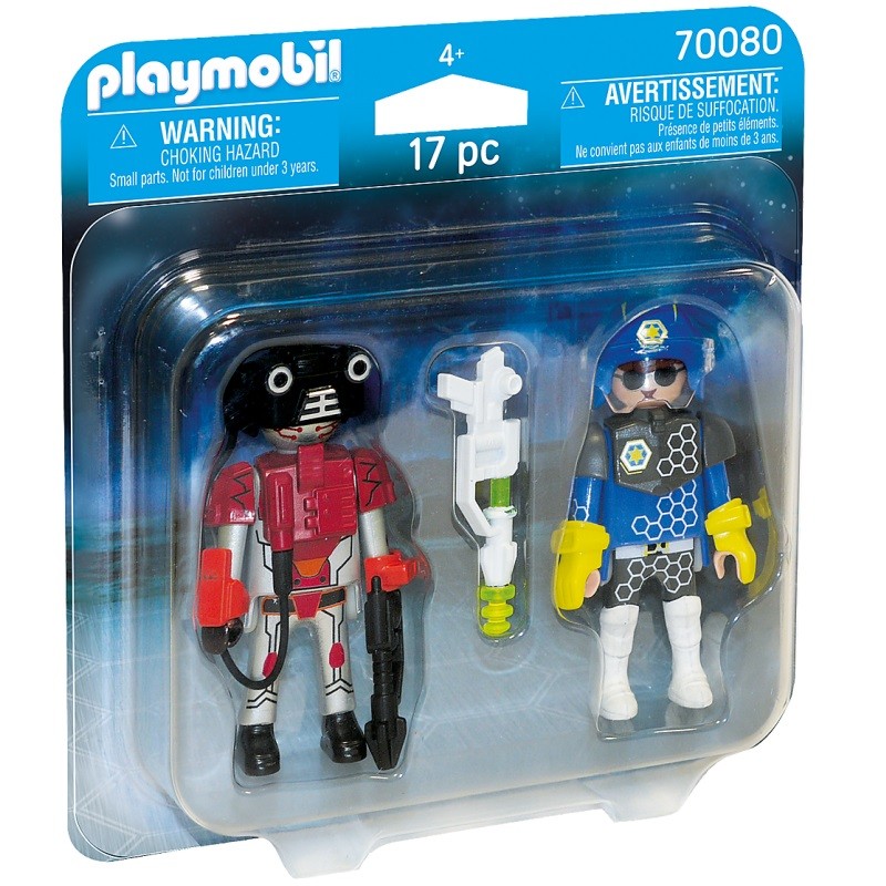 playmobil 70080 - Duo Pack Policía del Espacio y Ladrón