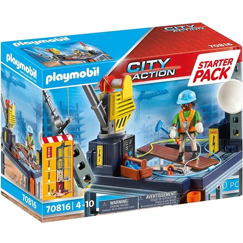 playmobil 70816 - Starter Pack Construcción con Grua