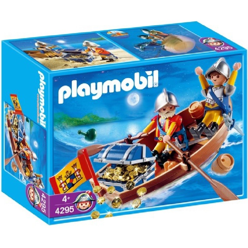 playmobil 4295 - Soldados y bote del tesoro