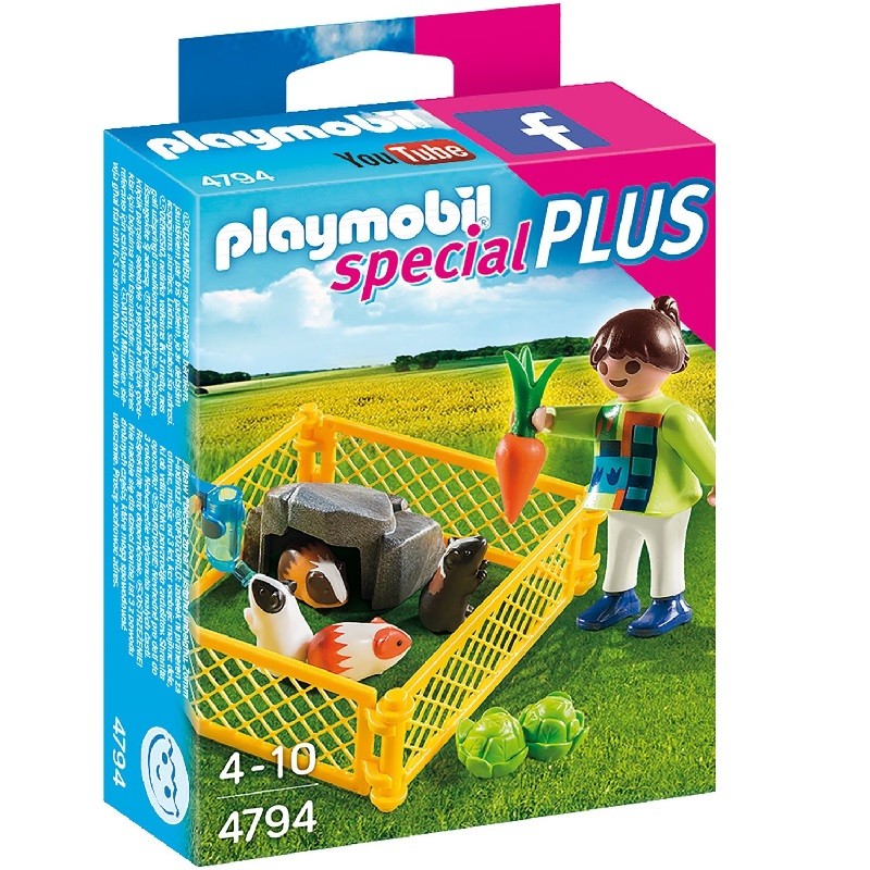 playmobil 4794 - Niña con Cobayas