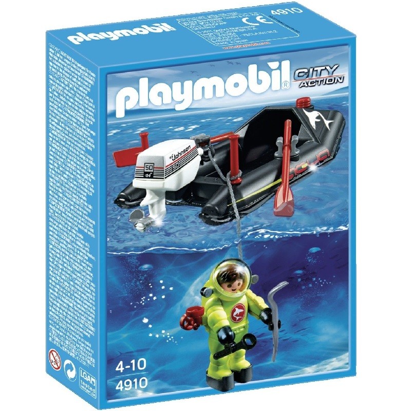 playmobil 4910 - Lancha con Buzo