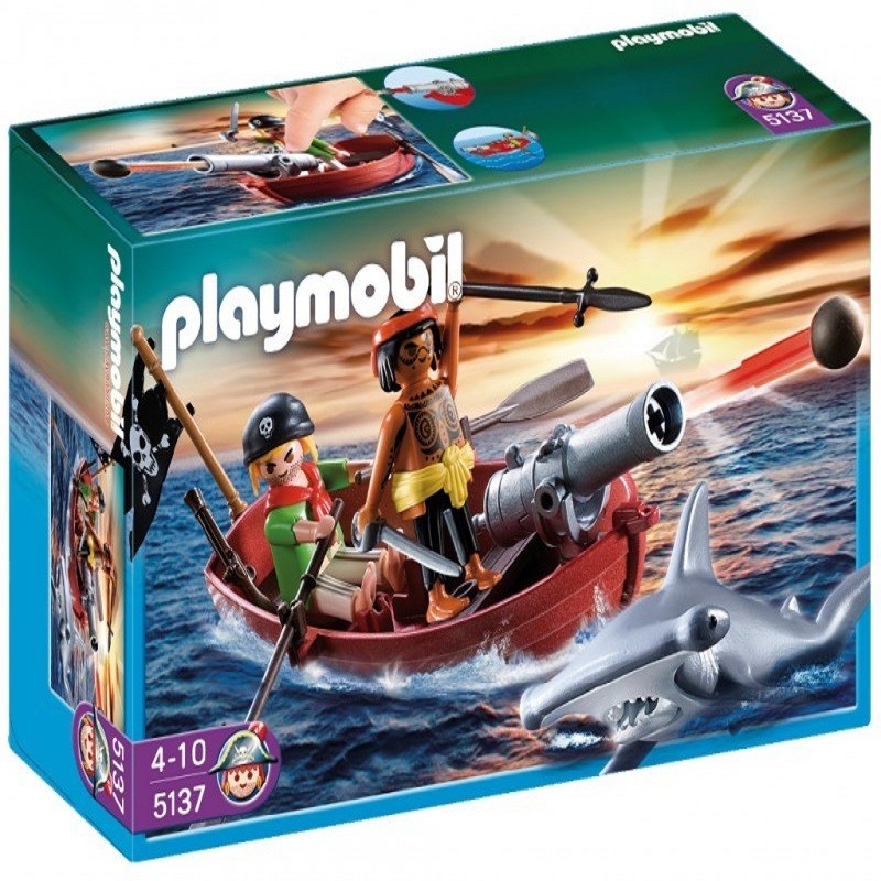 playmobil 5137 - Bote pirata con tiburón