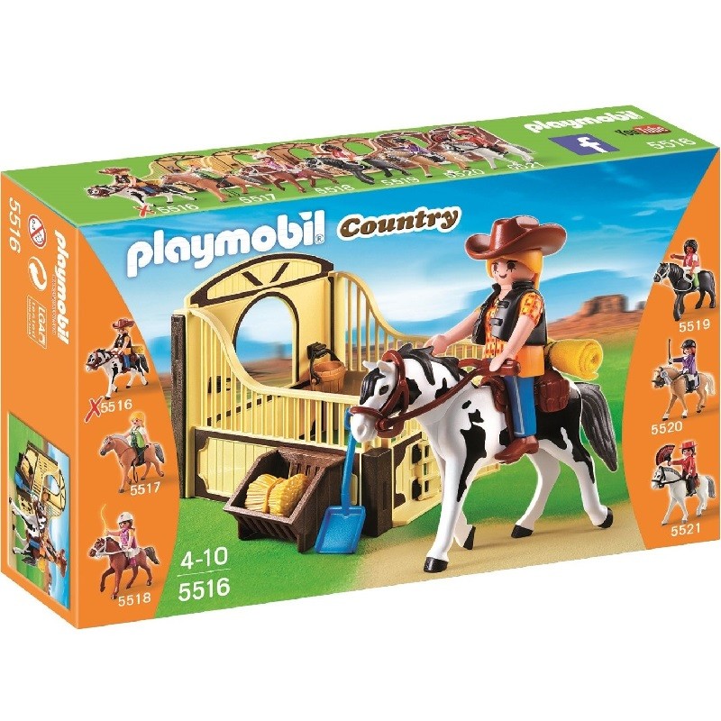 playmobil 5516 - Caballo de Rodeo con Establo