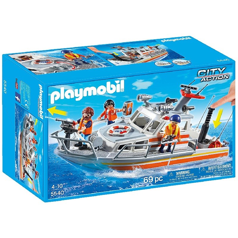 playmobil 5540 - Barco de Rescate con Manguera