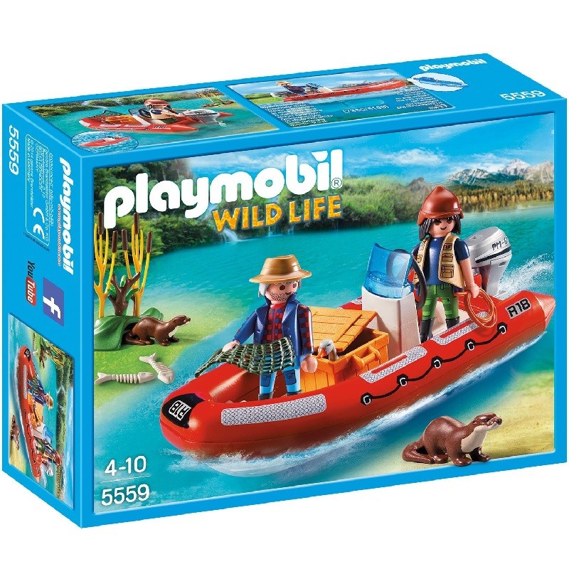 playmobil 5559 - Bote Hinchable con Exploradores