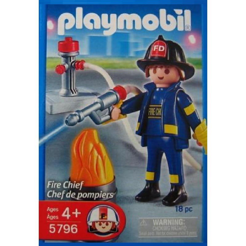 playmobil 5796 - Jefe de Bomberos USA