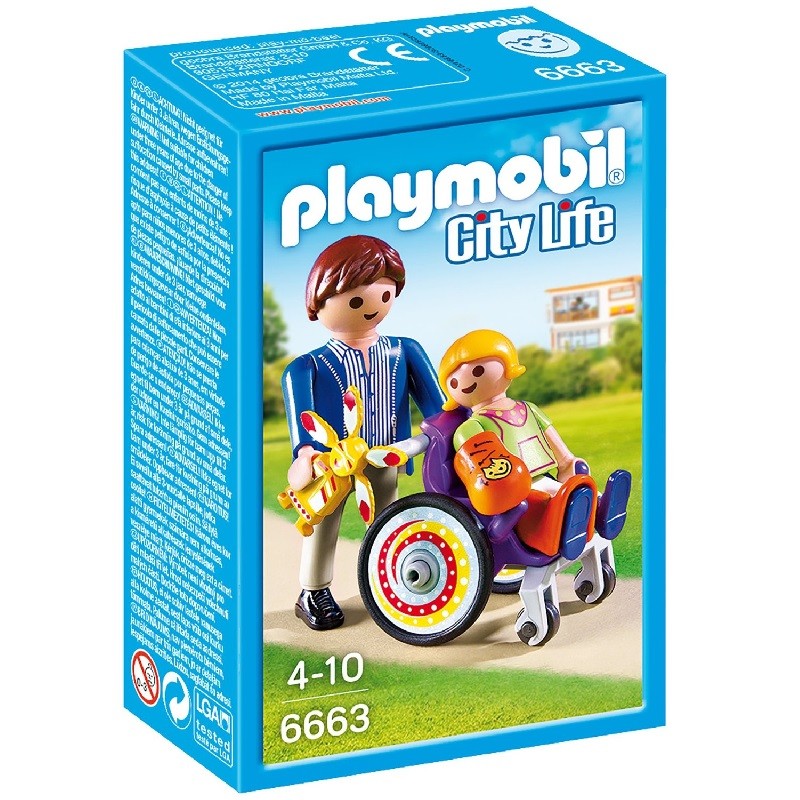 playmobil 6663 - Niña en silla de ruedas