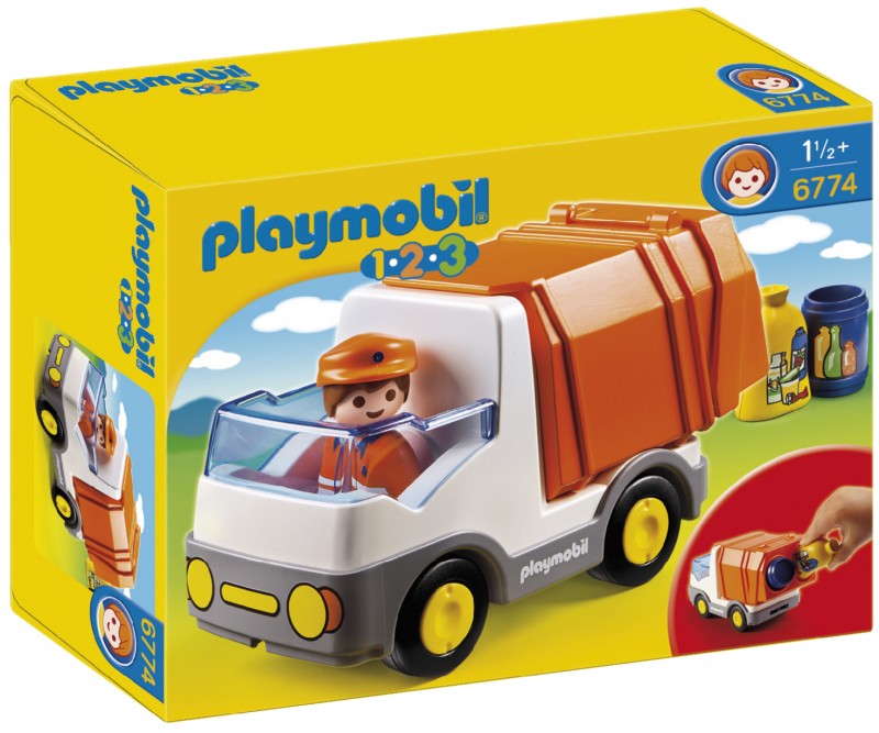 playmobil 6774 - 1.2.3 Camión de Basura