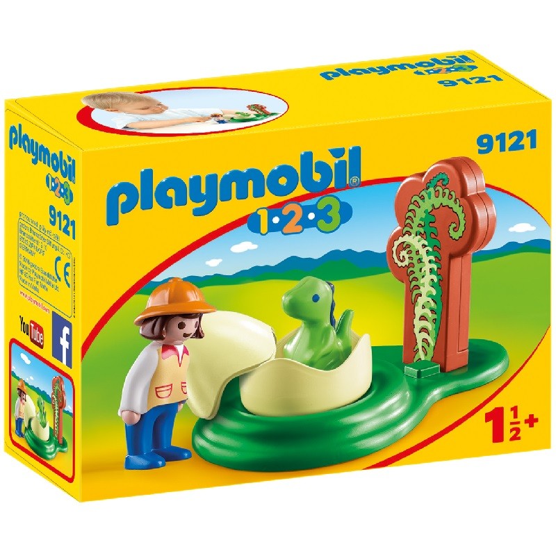 playmobil 9121 - 1.2.3 Huevo de Dinosaurio