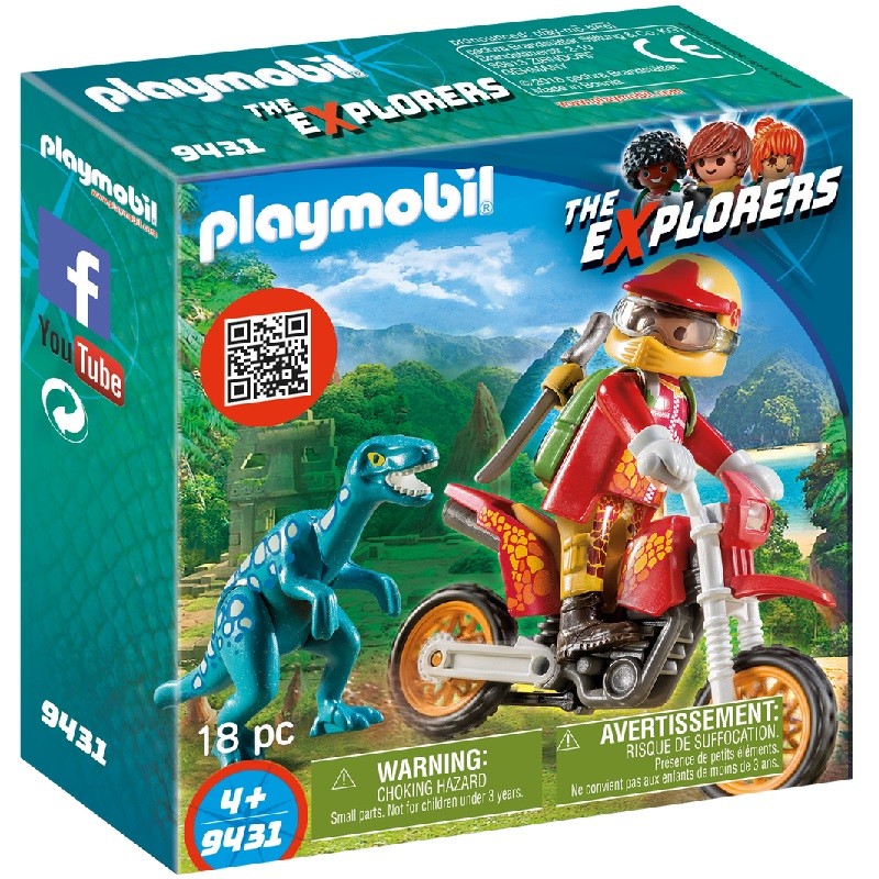 playmobil 9431 - Moto con Velociraptor