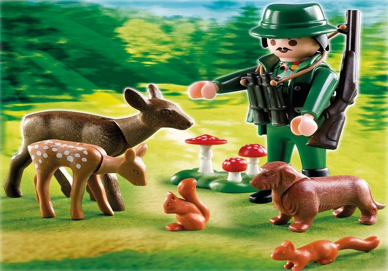 playmobil 4938 - Ranger y animales del bosque