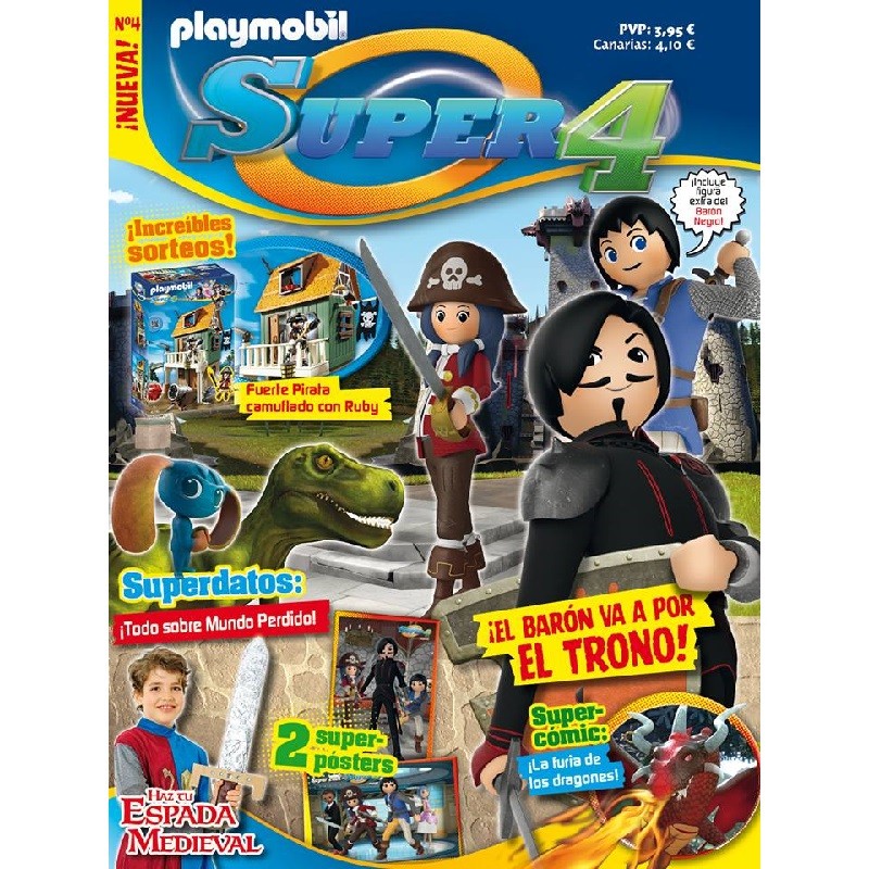 playmobil n 4 Super4 - Revista Playmobil Super 4 numero 4