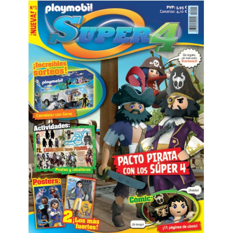 playmobil n 1 Super4 - Revista Playmobil Super 4 numero 1