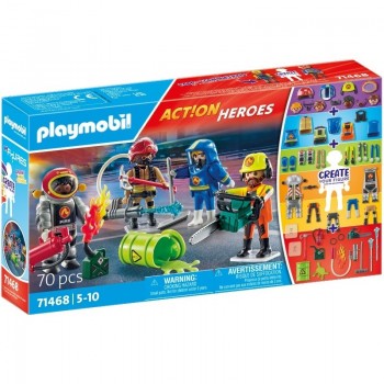 Playmobil 71468 My Figures: Bomberos