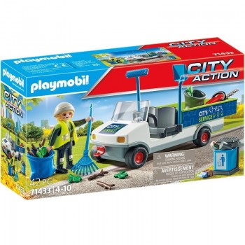 Playmobil 71433 Limpieza urbana con coche eléctrico