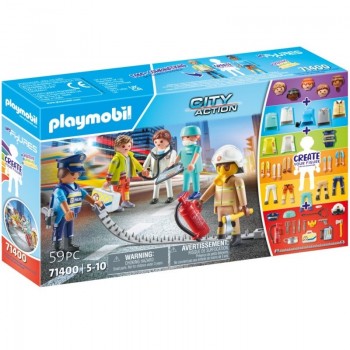Playmobil 71400 My Figures: Equipo de Rescate