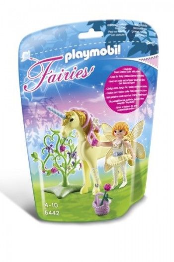 ver 516 - Hada Flor con Unicornio Rayo de Sol