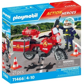 Playmobil 71466 Moto de Bomberos