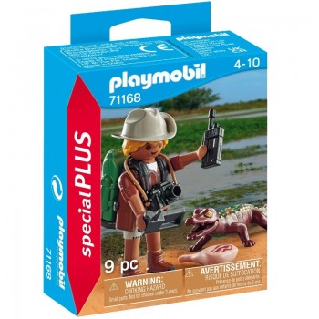 Playmobil 71168 Investigador con Caimán