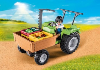 playmobil 71249 - Tractor con Remolque