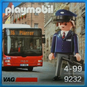 Playmobil 9232 Conductor Autobus VAG