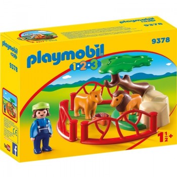 Playmobil 9378 1.2.3 Recinto Leones