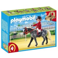 Playmobil 5110 Trakehner con establo marrón