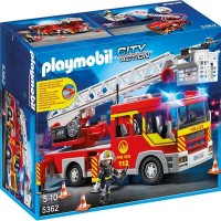 ver 910 - Camión de Bomberos y Escalera con Luces y Sonido