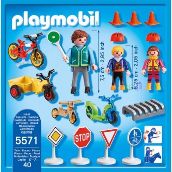 playmobil 5571 - Niños con Seguridad Vial
