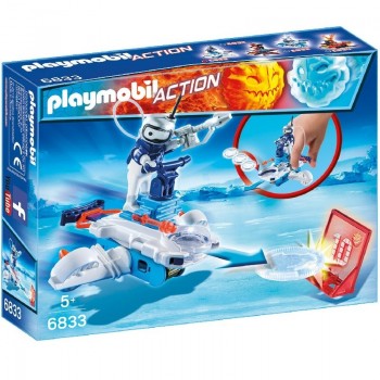 Playmobil 6833 Robot de Hielo con Nave Lanzadora de Discos