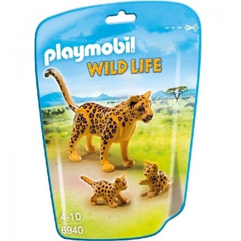 ver 1960 - Leopardo con crías