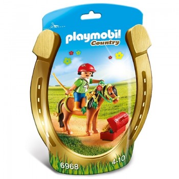 Playmobil 6968 Jinete con Poni Flor
