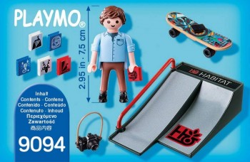 playmobil 9094 - Skater con Rampa