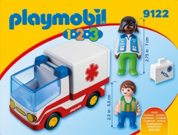 playmobil 9122 - 1.2.3 Ambulancia