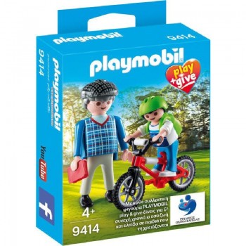 Playmobil 9414 Abuelo con nieto play and give