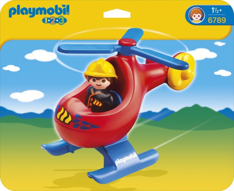 playmobil 6789 - 1.2.3 Helicóptero de Rescate