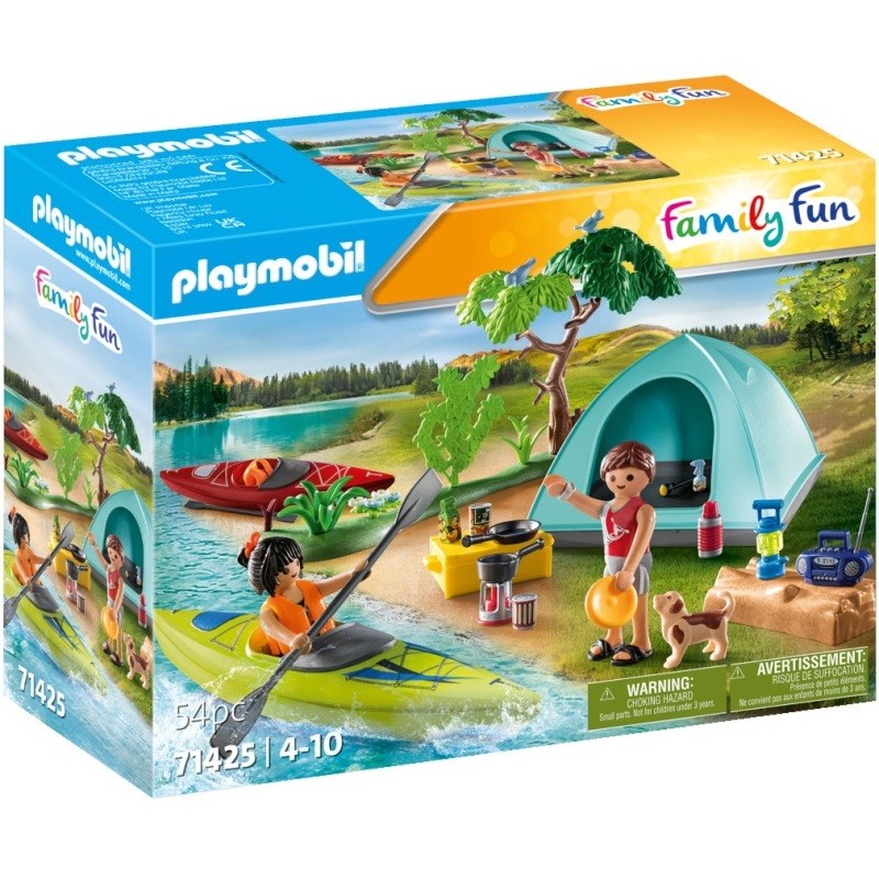 playmobil 71425 - Camping con hoguera