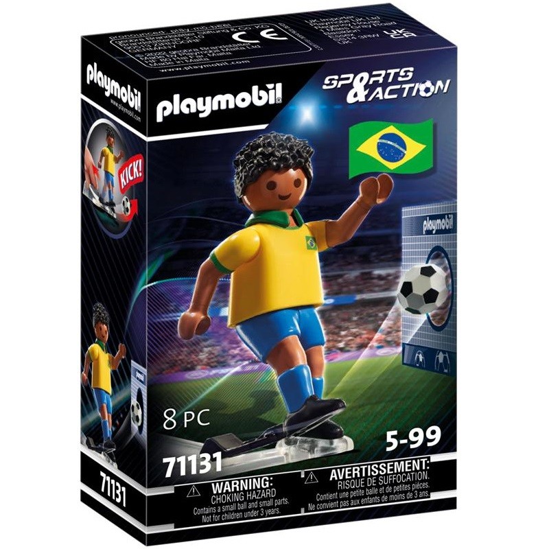 playmobil 71131 - Jugador de Fútbol - Brasil