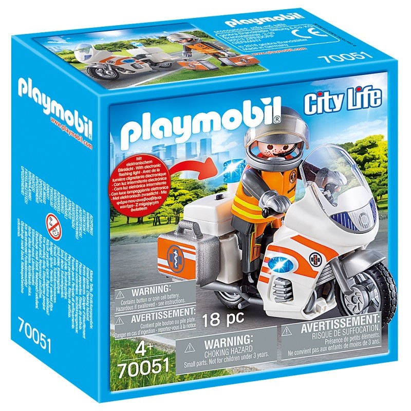 playmobil 70051 - Moto de Emergencias