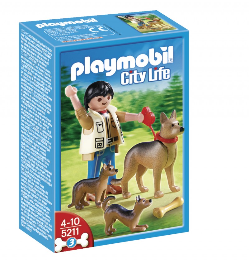 playmobil 5211 - Pastor Alemán con Cachorros