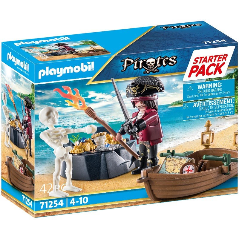 playmobil 71254 - Starter Pack Pirata con Bote de remos