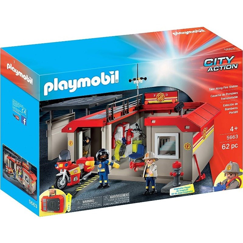 playmobil 5663 - Estación de Bomberos Portátil