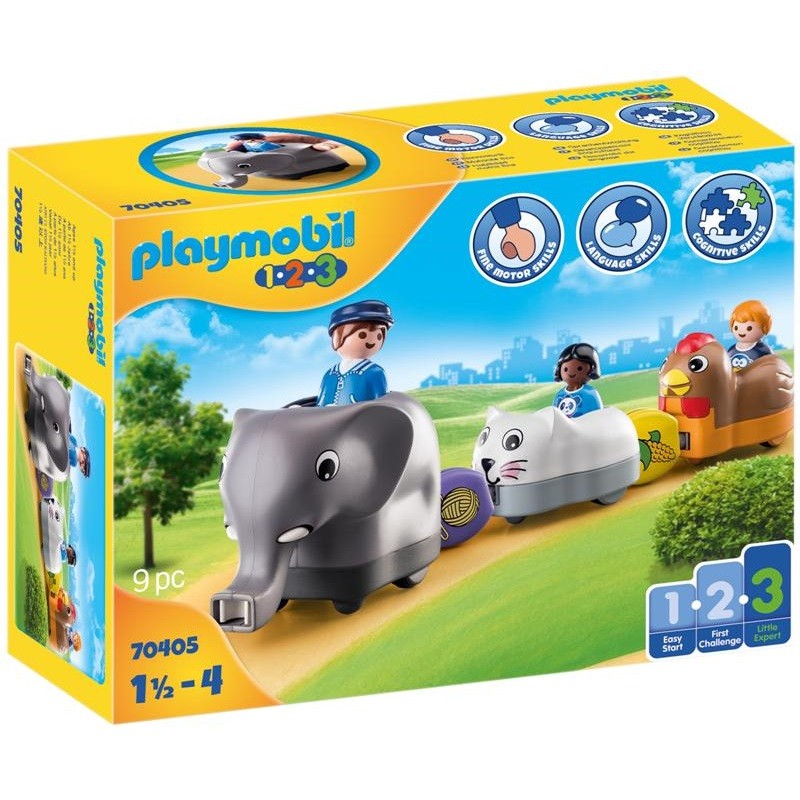 playmobil 70405 - 1.2.3 Mi tren de Animales