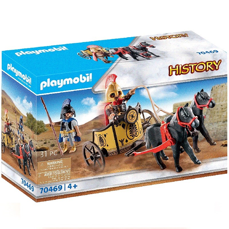 playmobil 70469 - Aquiles en carro con Patroclo