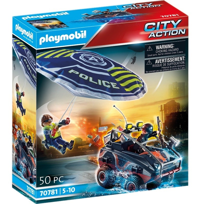 playmobil 70781 - Paracaídas de Policía
