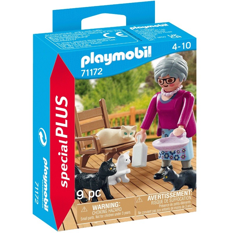 playmobil 71172 - Abuela con Gatos