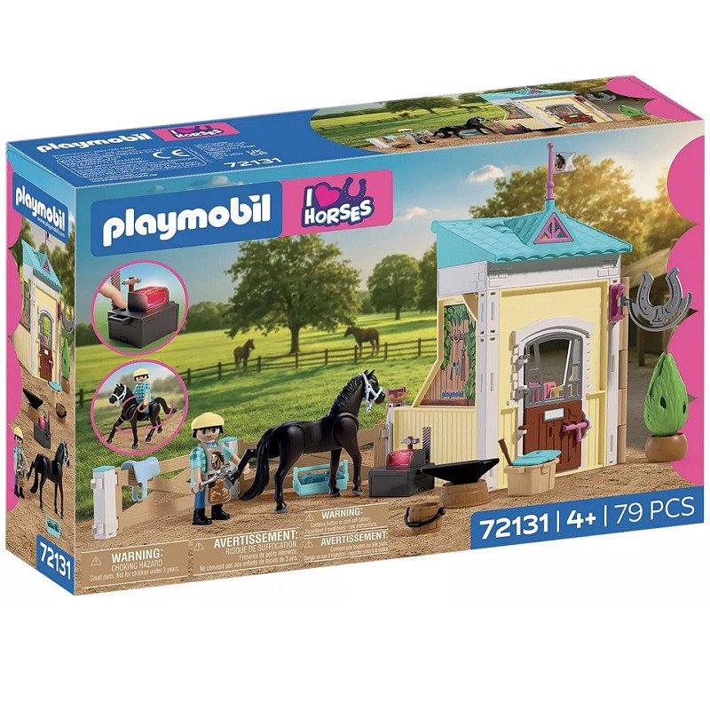 playmobil 72131 - Pequeño establo con herrador