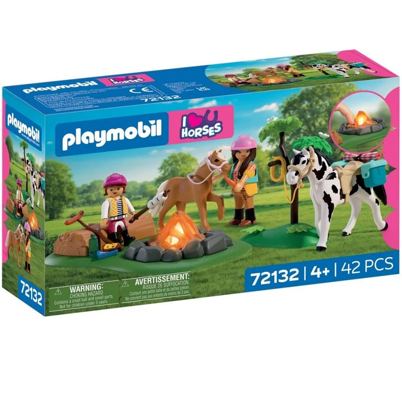 playmobil 72132 - Excursión a caballo con hoguera