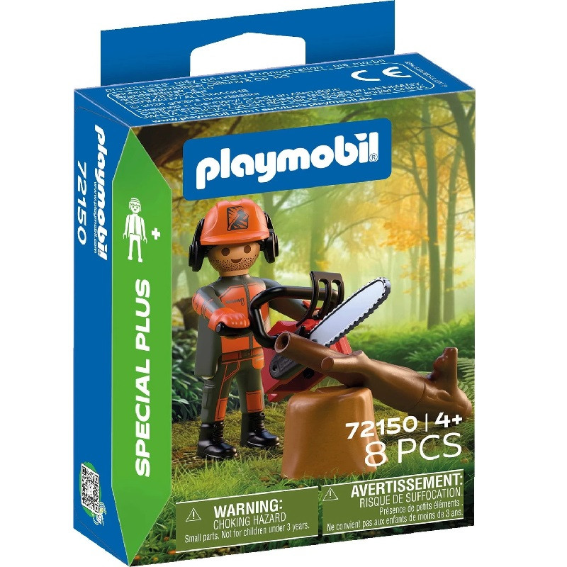 playmobil 72150 - Trabajador forestal con motosierra